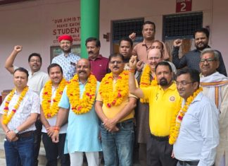 उत्तर प्रदेश व्यापार मंडल नगर शाखा अध्यक्ष पंकज शुक्ला व शांतनु महामंत्री बने
