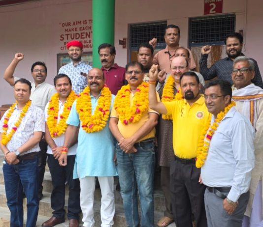 उत्तर प्रदेश व्यापार मंडल नगर शाखा अध्यक्ष पंकज शुक्ला व शांतनु महामंत्री बने