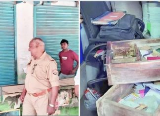 #Jhansi थाने से कुछ दूर तीन दुकानों को चोरों ने बनाया निशाना