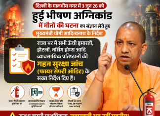 मुख्यमंत्री द्वारा ऊंची इमारतों, होटलों व नर्सिंग होम्स, व्यावसायिक प्रतिष्ठानों की सुरक्षा जांच के निर्देश