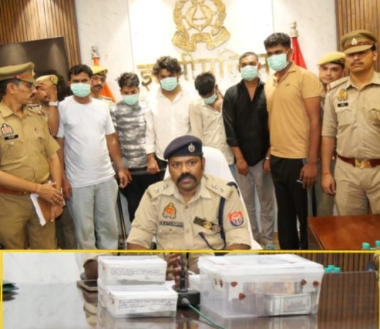 सट्टा की उधारी के लूटे 24.90 लाख रुपए बरामद, दो सिपाही समेत छह डकैत गिरफ्तार