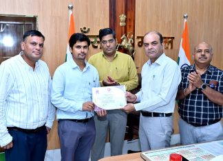 एसएसई (वर्क) अनुपम तिवारी ‘एम्प्लॉयी ऑफ द मंथ’ से सम्मानित