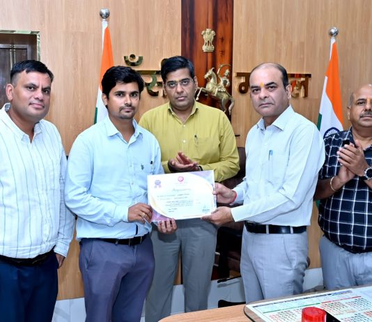 एसएसई (वर्क) अनुपम तिवारी ‘एम्प्लॉयी ऑफ द मंथ’ से सम्मानित