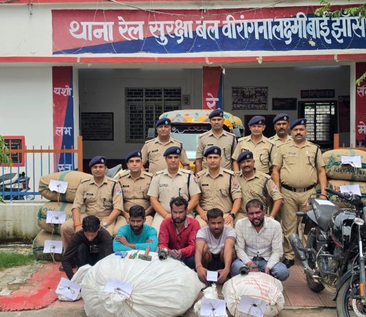 तमिलनाडु एक्सप्रेस के ब्रेक वैन से गिराए इलायची के बोरे व दो अन्य चोरियों का माल बरामद