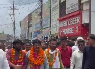 श्रवण शिवरात्रि पर धूमधाम से निकली समरसता जलाभिषेक यात्रा