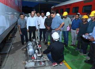 जीएम एनसीआर द्वारा झांसी मंडल के भीमसेन–झांसी रेलखंड का व्यापक निरीक्षण