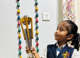 अबेकस प्रतियोगिता में श्रीनिका साहू ने हासिल की ऑल इंडिया थर्ड रैंक