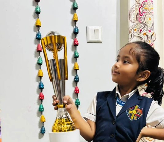 अबेकस प्रतियोगिता में श्रीनिका साहू ने हासिल की ऑल इंडिया थर्ड रैंक
