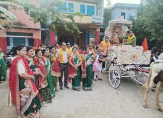 जयंती पर निकली महाराजा अग्रसेन की भव्य शोभा यात्रा