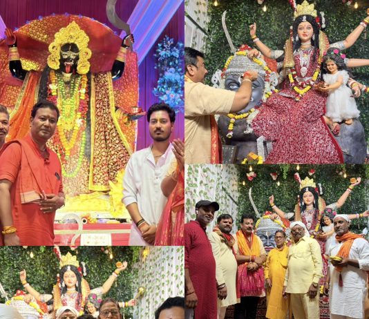दुर्गा पंडालों में मुख्य अतिथि के रूप में पहुंचे डॉ. संदीप सरावगी
