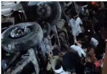 बेकाबू ट्रक ने 41 श्रद्धालुओं को रौंदा, 16 मौतें, 26 घायल